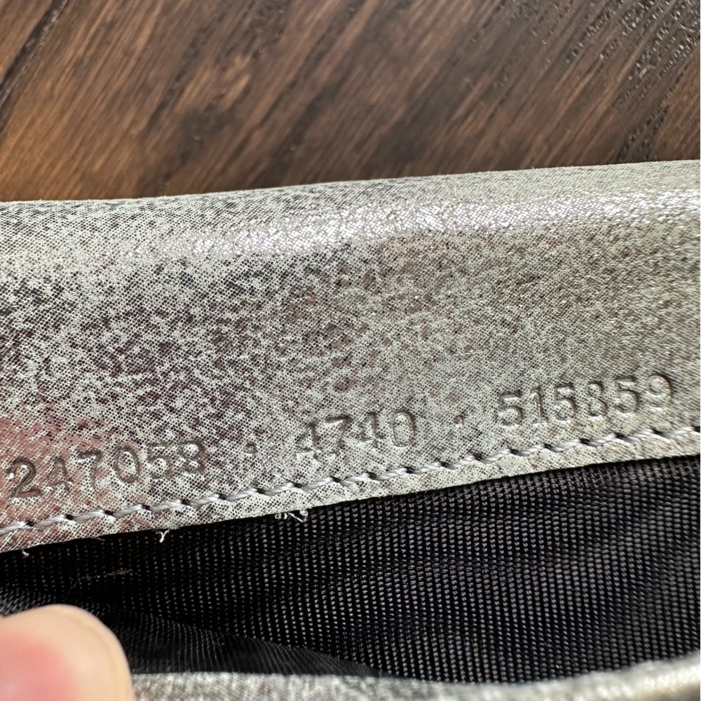 Balenciaga Shimmer Leather Milkyway Papier Flap Long 
Wallet - Picture 13 of 15